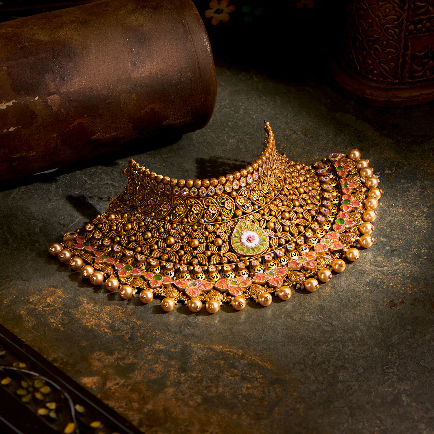 Traditional Gold Antique Necklace
